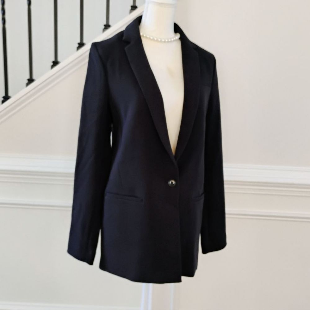Banana Republic Women's Black Blazer Sz-10 - Picture 4 of 13